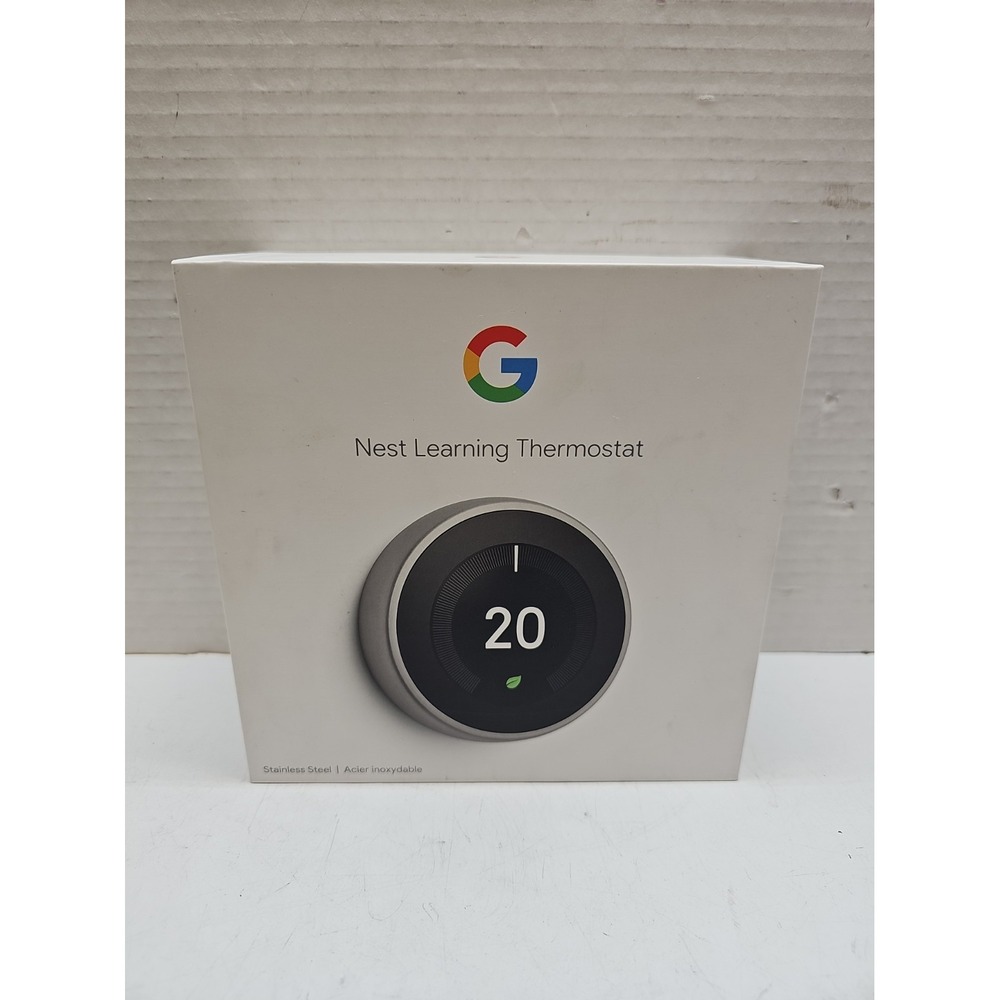 Google Nest Learning Thermostat (3rd Generation) - Stainless Steel